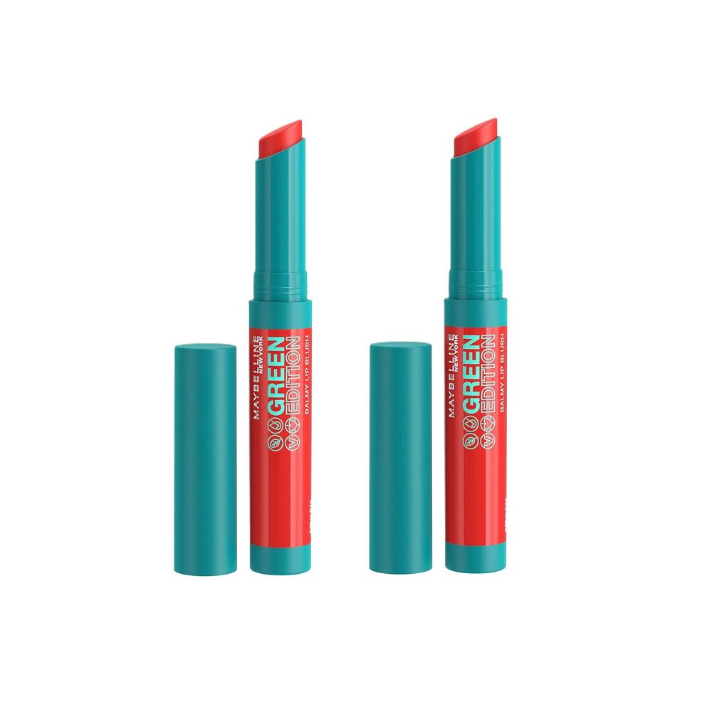 2 Pack Maybelline Green Edition Balmy Lip Blush SUNSHINE 003 mango oil